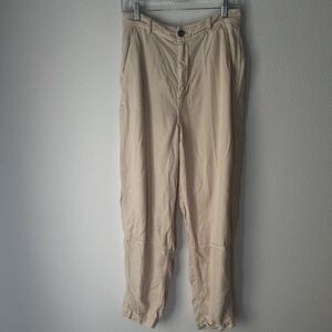 Everlane Baggy Relaxed Chino Barrel Leg Womens 6 Khaki Tan Slouchy Minimalist